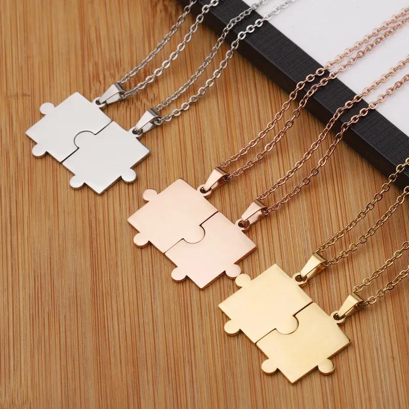 Coppia Collana Puzzle Personalizzabile