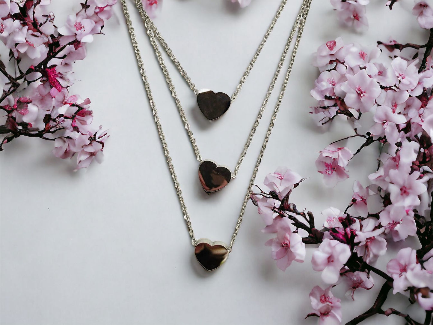 Collana Con tre Fili Cuore