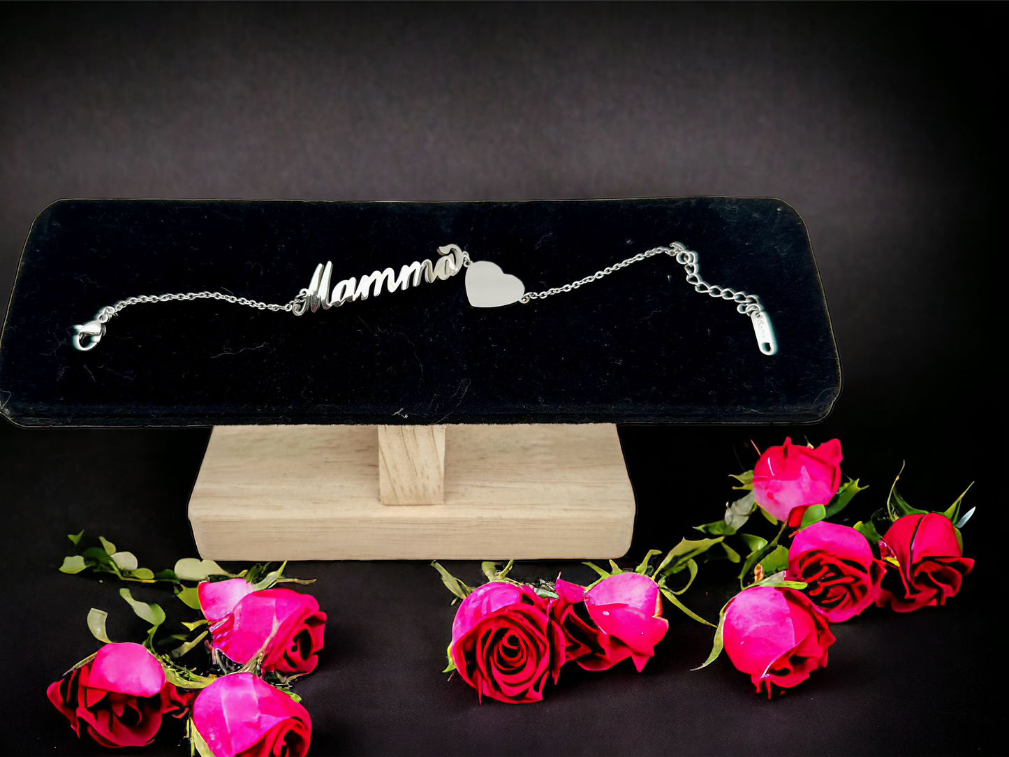 Bracciale acciaio Mamma Personalizzato