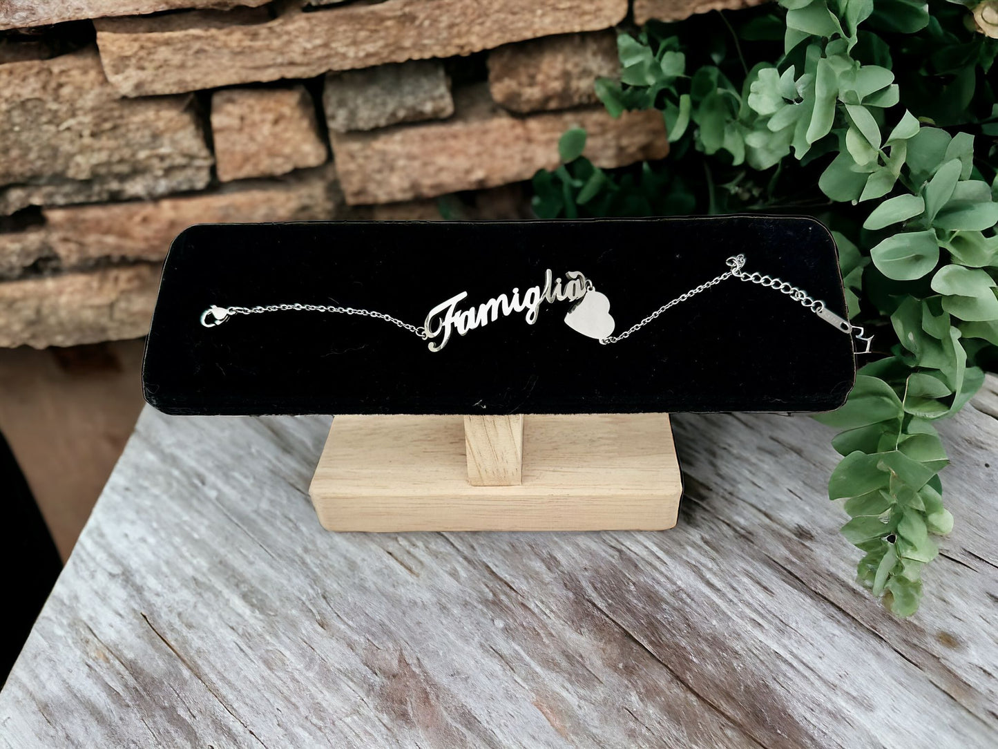 Bracciale con Scritta Famiglia