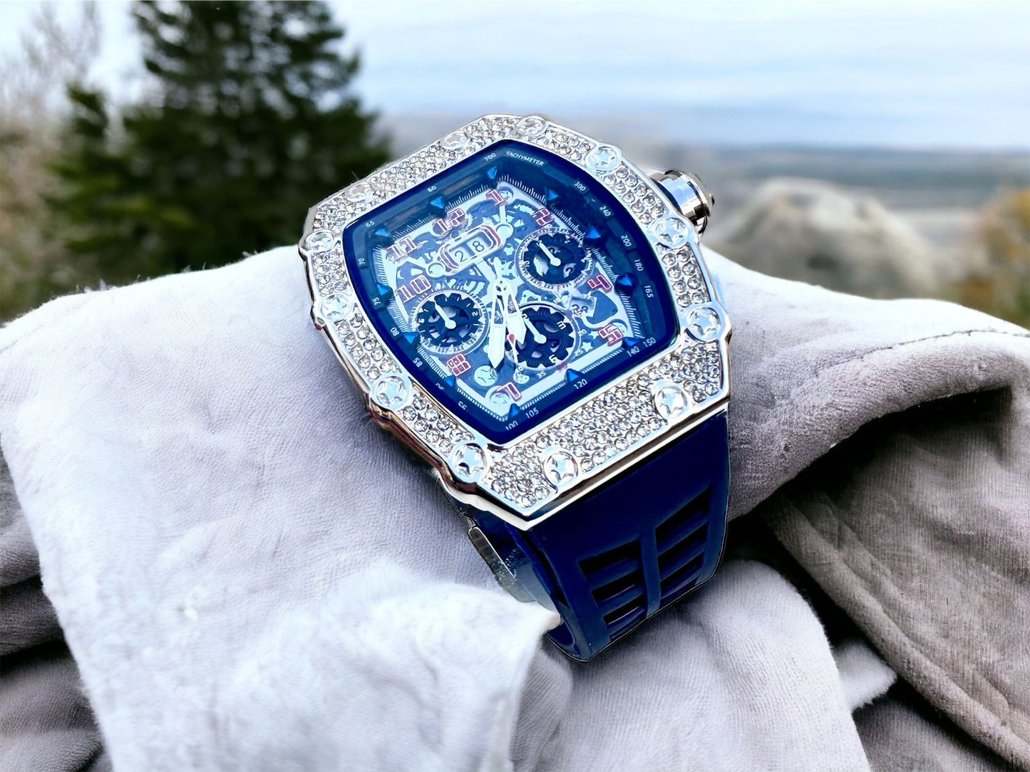 Orologio Unisex con Strass