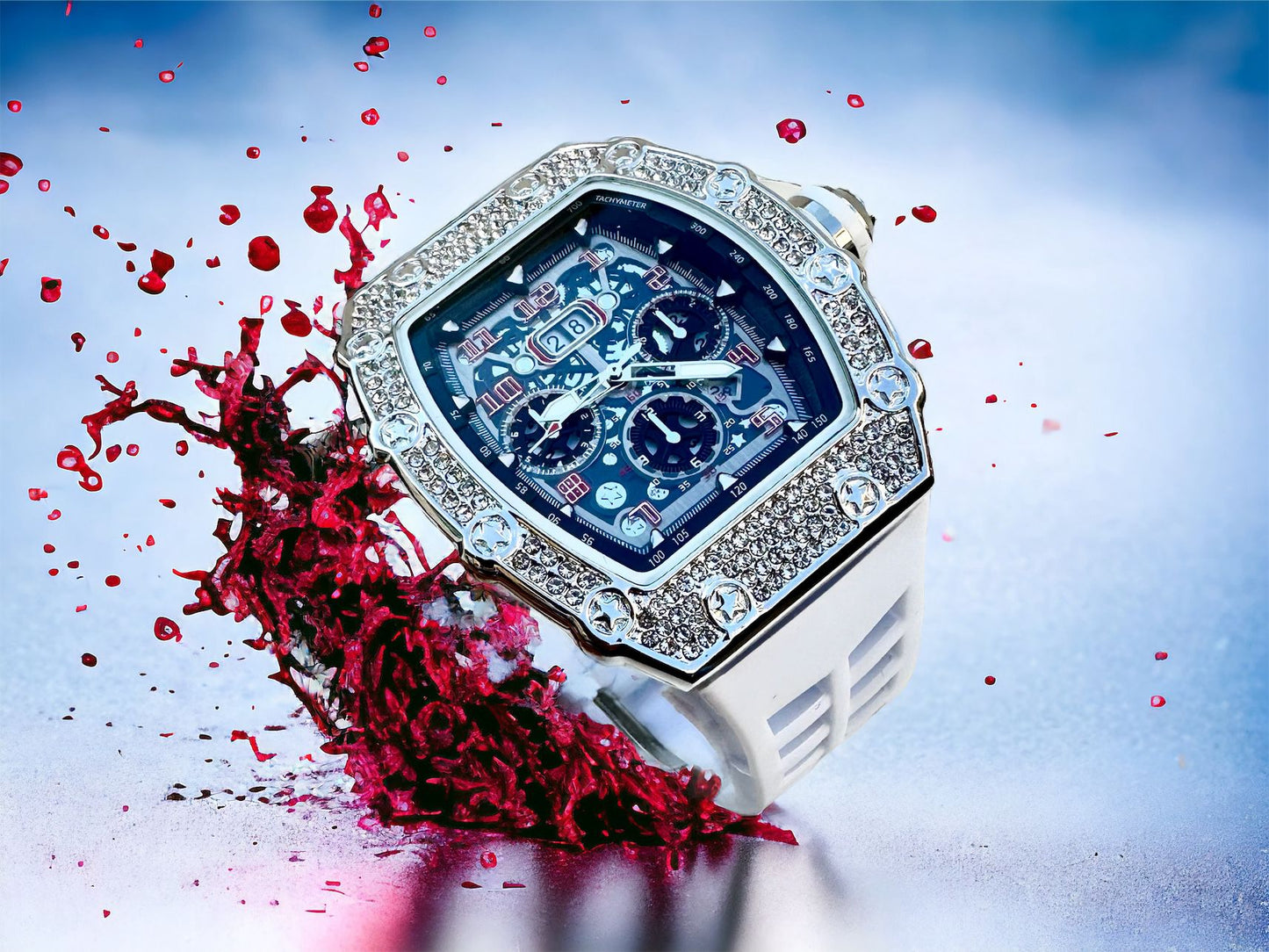 Orologio Unisex con Strass