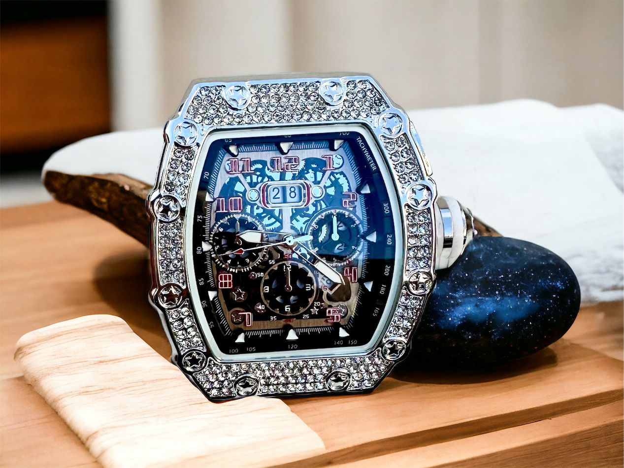 Orologio Unisex con Strass