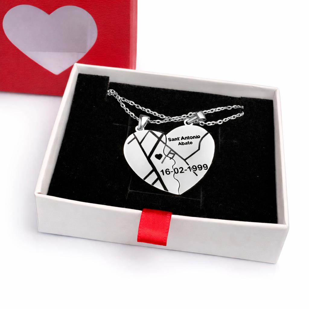 Orsetto ricamato con Cuore spezzato il nostro primo bacio