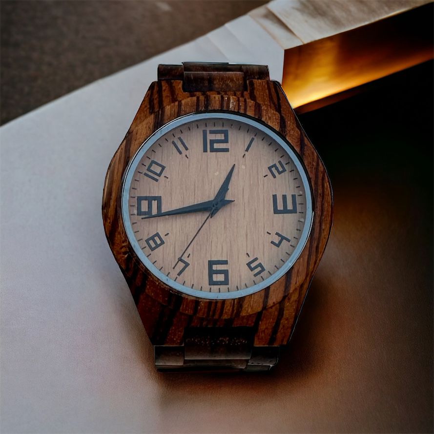 Orologio Uomo Legno Lux