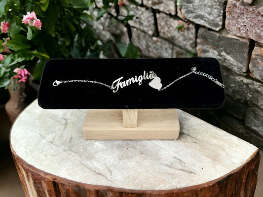 Bracciale con Scritta Famiglia